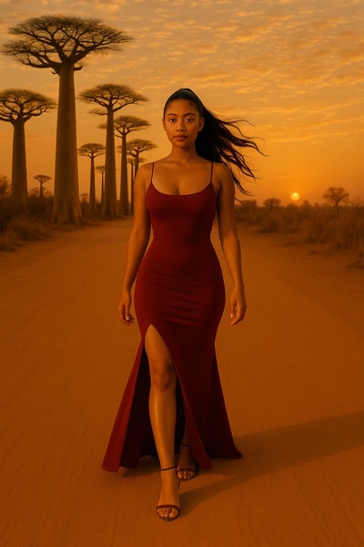 Nouvelle robe rouge fashion