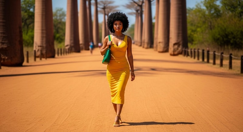 Robe jaune d'été 