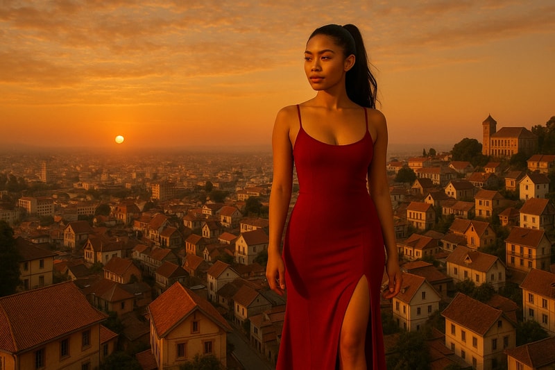 Nouvelle robe rouge Shein